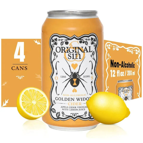 Original Sin Non-Alcoholic Golden Widow Cider