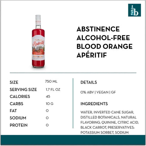 Abstinence Alcohol-Free Blood Orange Apéritif