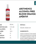 Abstinence Alcohol-Free Blood Orange Apéritif - bardelia