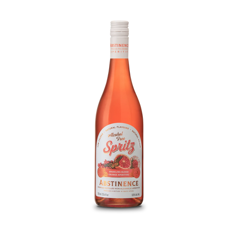 Abstinence Alcohol-Free Sparkling Blood Orange Aperitivo Spritz - bardelia