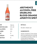 Abstinence Alcohol-Free Sparkling Blood Orange Aperitivo Spritz - bardelia