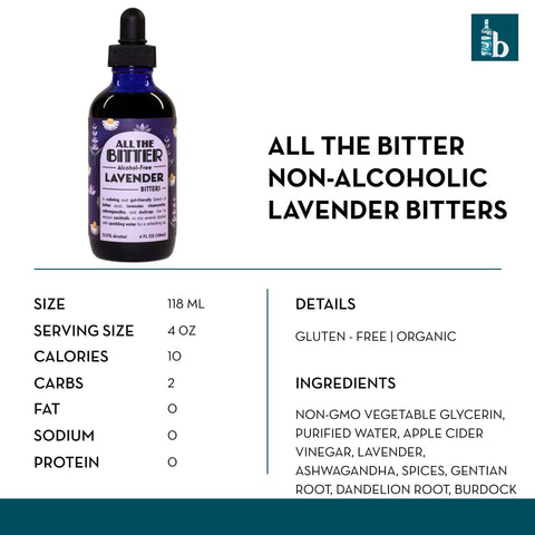 All The Bitter Alcohol-Free Lavender Bitters - bardelia
