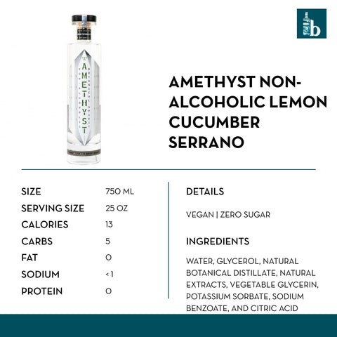 Amethyst Non-Alcoholic Lemon Cucumber Serrano - bardelia