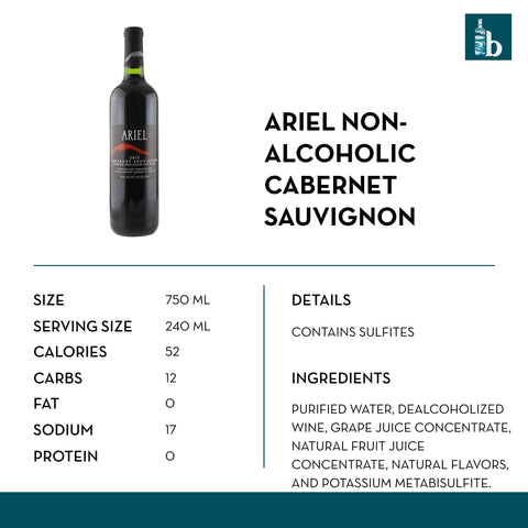 Ariel Non-Alcoholic Cabernet Sauvignon - bardelia