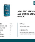 Athletic Brewing All Out Non-Alcoholic Stout (6 pack) - bardelia