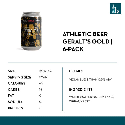 Athletic Brewing Geralt's Gold Non-Alcoholic Beer - bardelia