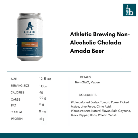Athletic Brewing Non-Alcoholic Chelada Amada Beer - bardelia