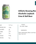 Athletic Brewing Non-Alcoholic Layback Lime & Salt Beer - bardelia