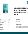 Athletic Brewing Run Wild Non-Alcoholic IPA (6 pack) - bardelia