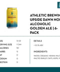 Athletic Brewing Upside Dawn Non-Alcoholic Golden Ale (6 pack) - bardelia