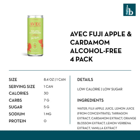 Avec Fuji Apple & Cardamom Sparkling Beverage - bardelia