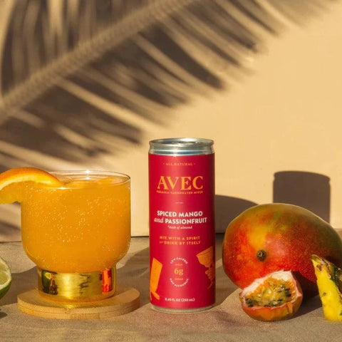 AVEC Spiced Mango & Passionfruit Non-Alcoholic Sparkling Beverage - bardelia