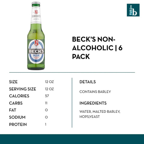 Beck's Non-Alcoholic Lager (6 pack) - bardelia