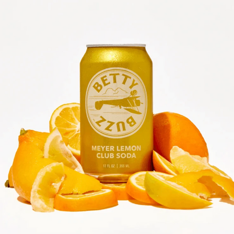 Betty Buzz Non-Alcoholic Meyer Lemon Club Soda - bardelia
