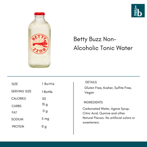 Betty Buzz Non-Alcoholic Tonic Water - bardelia