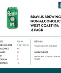 Bravus Brewing Non-Alcoholic West Coast IPA (6 pack) - bardelia