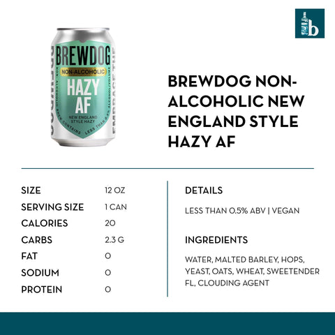 Brewdog Hazy AF Non-Alcoholic Beer - bardelia