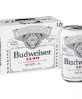 Budweiser Zero Non-Alcoholic Beer (12 pack cans) - bardelia