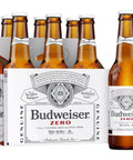 Budweiser Zero Non-Alcoholic Beer (6 pack bottles) - bardelia