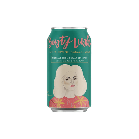 Busty Lush She's Divine Non-Alcoholic Oatmeal Dark (4 pack) - bardelia