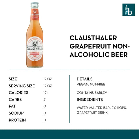 Clausthaler Grapefruit Non-Alcoholic Beer - bardelia