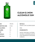 CleanCo Clean G Non-Alcoholic Gin - bardelia