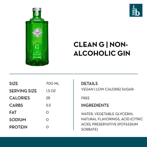 CleanCo Clean G Non-Alcoholic Gin - bardelia