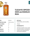 CleanCo Clean R Spiced Non-Alcoholic Rum - bardelia