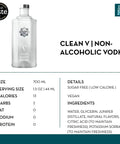 CleanCo Clean V Non-Alcoholic Vodka - bardelia