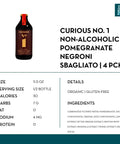 Curious Elixirs - No. 1 Alcohol-Free Pomegranate Negroni Sbagliato - bardelia