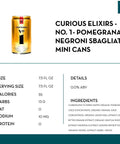 Curious Elixirs - No. 1 Alcohol-Free Pomegranate Negroni Sbagliato Mini Cans - bardelia