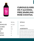 Curious Elixirs - No. 9 Alcohol-Free Sparkling Rosé Cocktail - bardelia