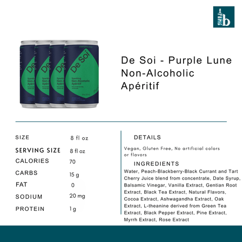 De Soi - Purple Lune Non-Alcoholic Apéritif - bardelia