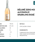 Déluré Zero Non-Alcoholic Sparkling Rosé - bardelia