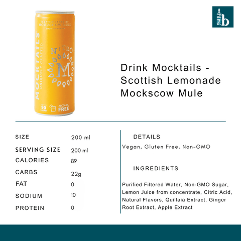 Drink Mocktails - Scottish Lemonade Mockscow Mule - bardelia