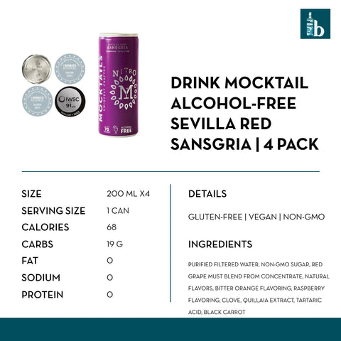 Drink Mocktails - Sevilla Red Sangria Nitro - bardelia