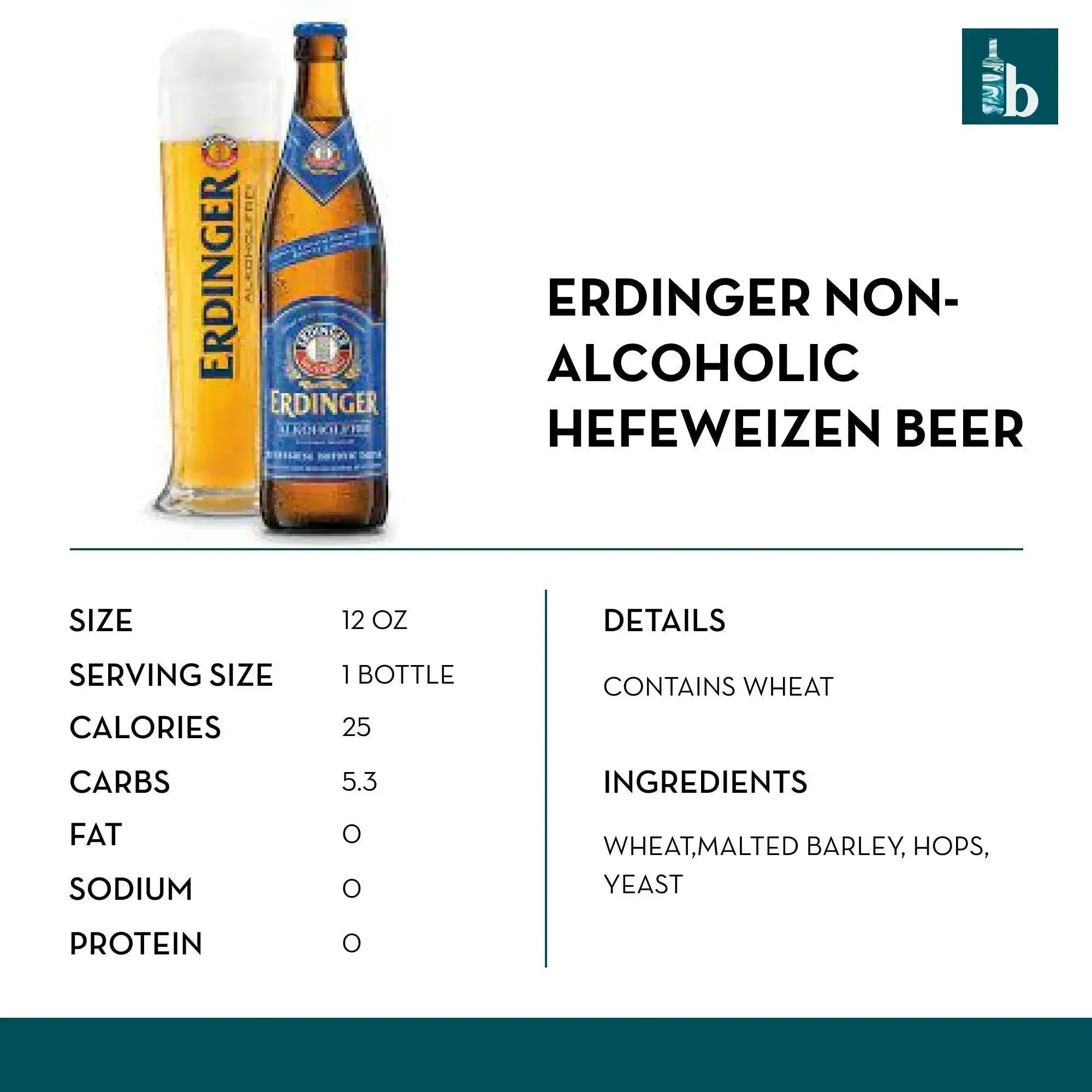 Erdinger NonAlcoholic Beer (6 pack) bardelia