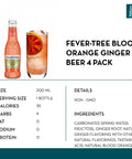 Fever-Tree Blood Orange Ginger Beer (4 pack) - bardelia