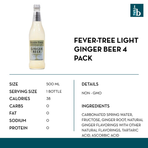 Fever-Tree Premium Light Ginger Beer - bardelia