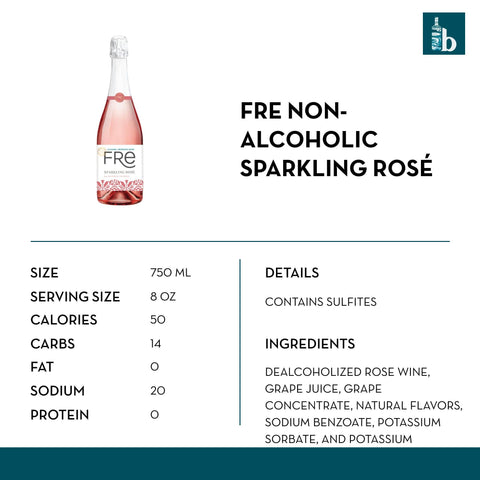 Fré Non-Alcoholic Sparkling Rosé - bardelia