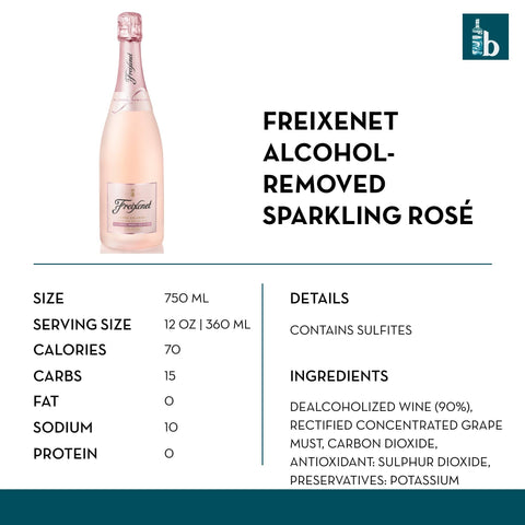 Freixenet Alcohol-Removed Sparkling Rosé - bardelia