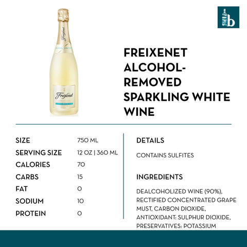 Freixenet Alcohol-Removed Sparkling White Wine - bardelia