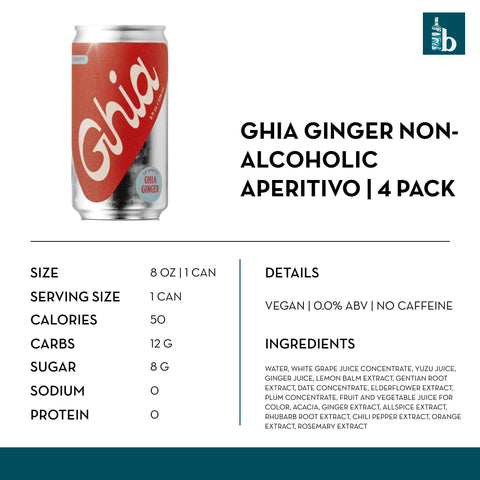 Ghia - Non-Alcoholic Ginger Le Spritz - bardelia