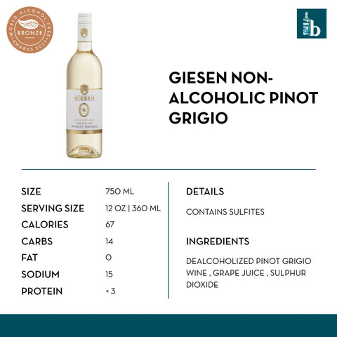 Giesen Non-Alcoholic Pinot Grigio - bardelia
