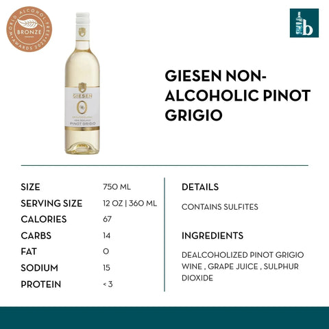 Giesen Non-Alcoholic Pinot Grigio - bardelia