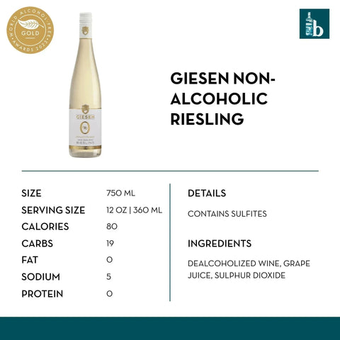 Giesen Non-Alcoholic Riesling - bardelia