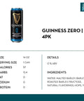 Guinness 0 Non-Alcoholic Draught (4 pack) - bardelia