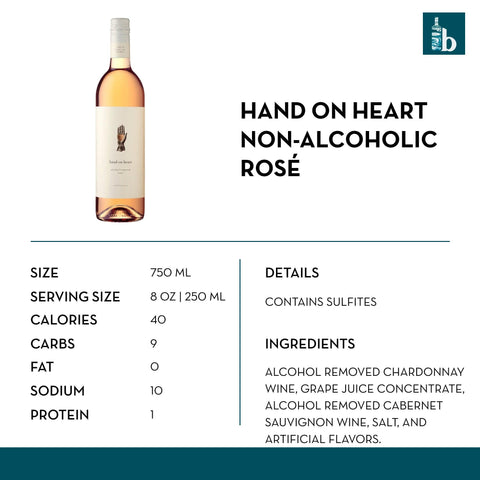 Hand on Heart Non-Alcoholic Rosé - bardelia