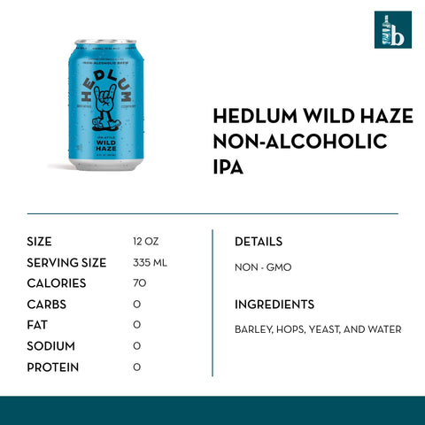 Hedlum Wild Haze Non-Alcoholic IPA - bardelia