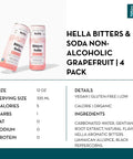 Hella Bitters & Soda Non-Alcoholic Grapefruit - bardelia